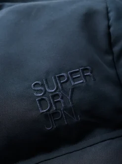 Superdry Eclipse Navy Everest Short Hooded Puffer Jacket