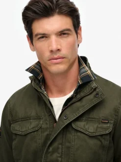 Superdry Green Cotton M65 Jacket