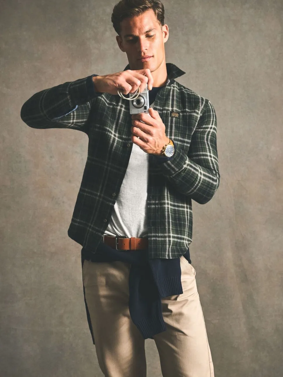 Superdry Green Long Sleeve Cotton Lumberjack Shirt