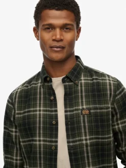Superdry Green Long Sleeve Cotton Lumberjack Shirt