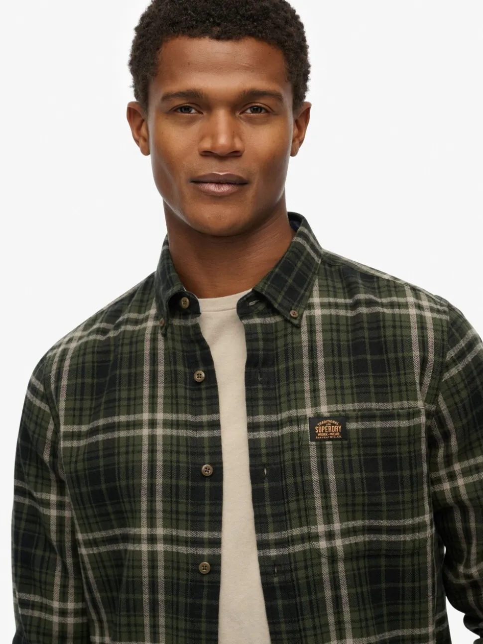 Superdry Green Long Sleeve Cotton Lumberjack Shirt