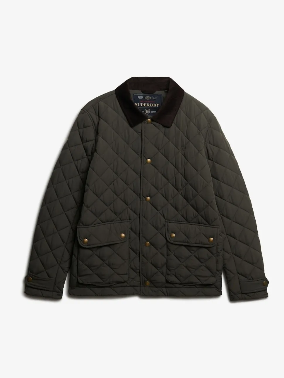 Superdry Green Quilted Estate Coach Jacket