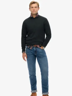Superdry Grey Essentials Cotton Jumper