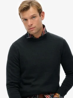Superdry Grey Essentials Cotton Jumper