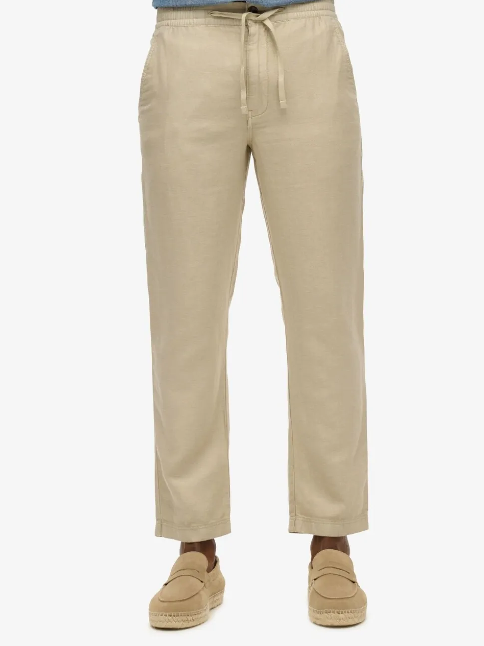 Superdry Grey The Merchant Store Linen Jogger