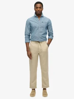 Superdry Grey The Merchant Store Linen Jogger