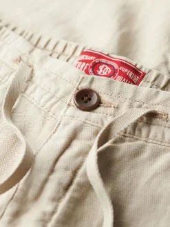 Superdry Grey The Merchant Store Linen Jogger