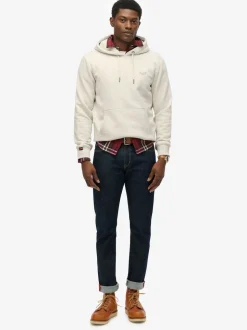 Superdry Light Grey Essential Logo Hoodie