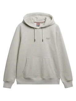 Superdry Light Grey Essential Logo Hoodie