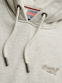 Superdry Light Grey Essential Logo Hoodie