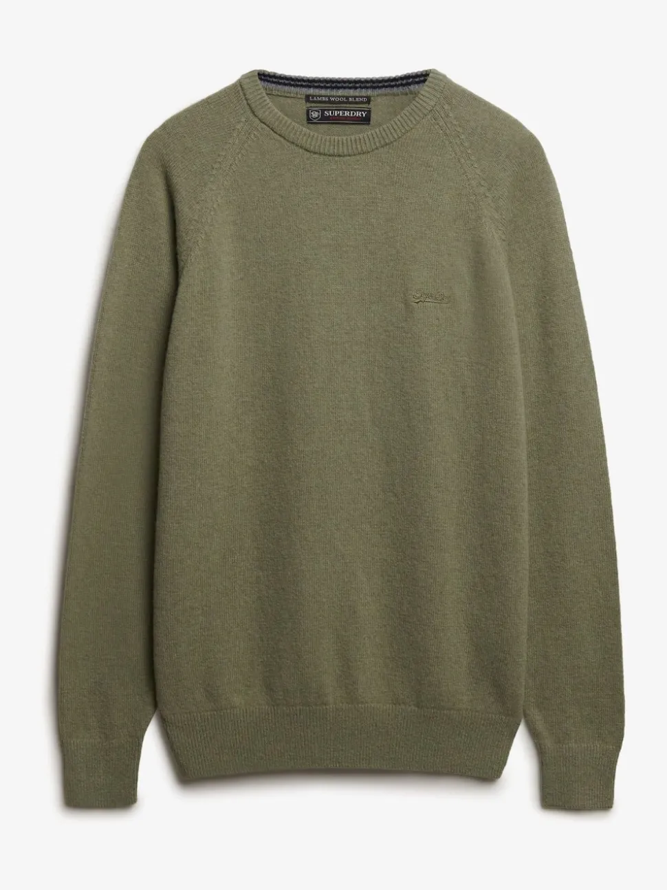 Superdry Light Sage Wool Blend Jumper