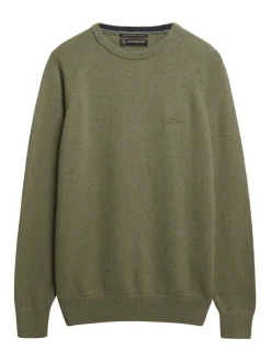 Superdry Light Sage Wool Blend Jumper