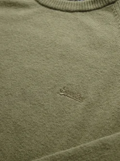 Superdry Light Sage Wool Blend Jumper