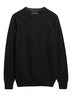 Superdry Midnight Charcoal Marl Wool Blend Jumper