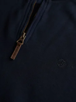 Superdry Navy Blue Classic Essential Half Zip Jumper