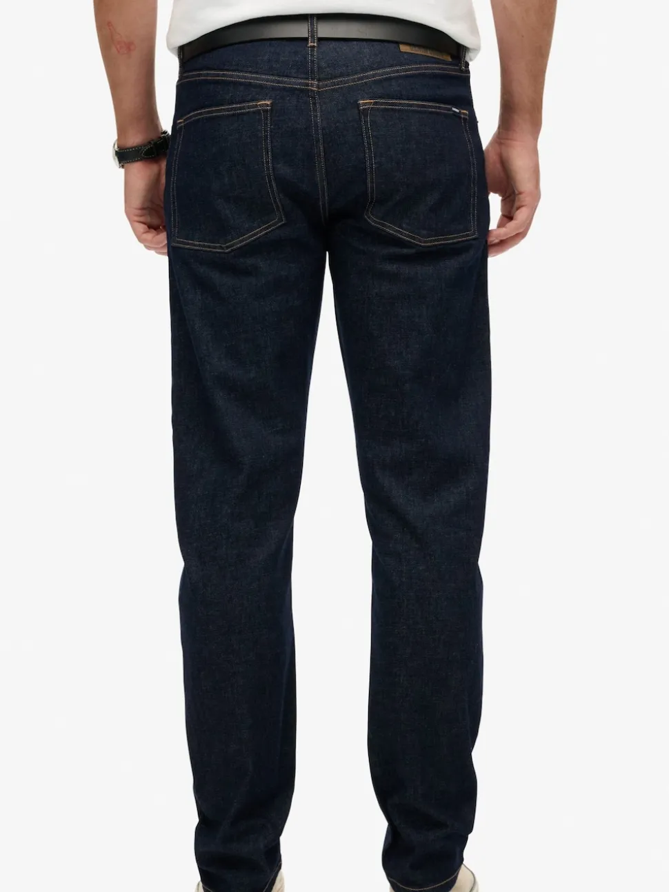 Superdry Navy Blue Vintage Slim Straight Leg Jeans