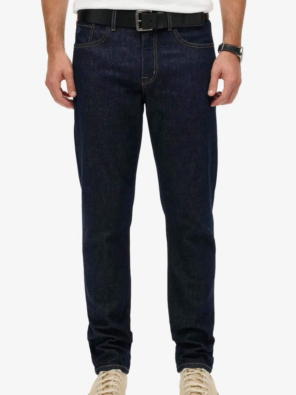 Superdry Navy Blue Vintage Slim Straight Leg Jeans