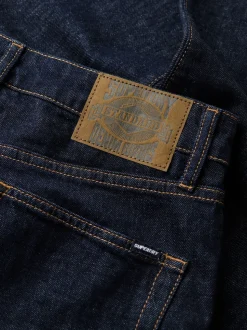 Superdry Navy Blue Vintage Slim Straight Leg Jeans