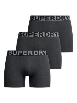 Superdry Raven Black Marl Boxers Triple Pack