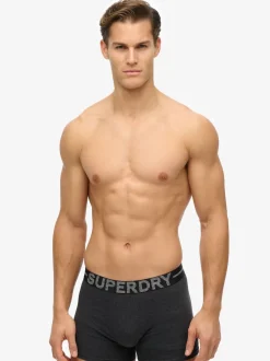 Superdry Raven Black Marl Boxers Triple Pack