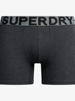 Superdry Raven Black Marl Boxers Triple Pack