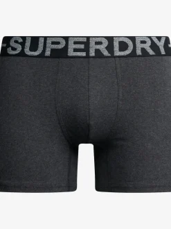 Superdry Raven Black Marl Boxers Triple Pack