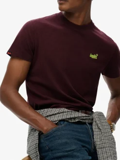 Superdry Red Essential Short Sleeve Embroidered T-Shirt