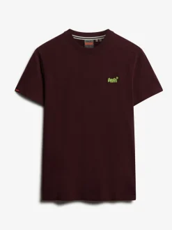 Superdry Red Essential Short Sleeve Embroidered T-Shirt