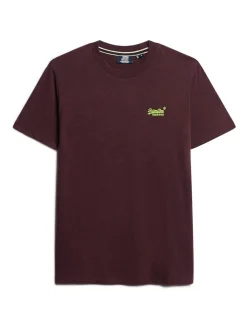 Superdry Red Essential Short Sleeve Embroidered T-Shirt