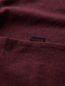 Superdry Red Essential Short Sleeve Embroidered T-Shirt