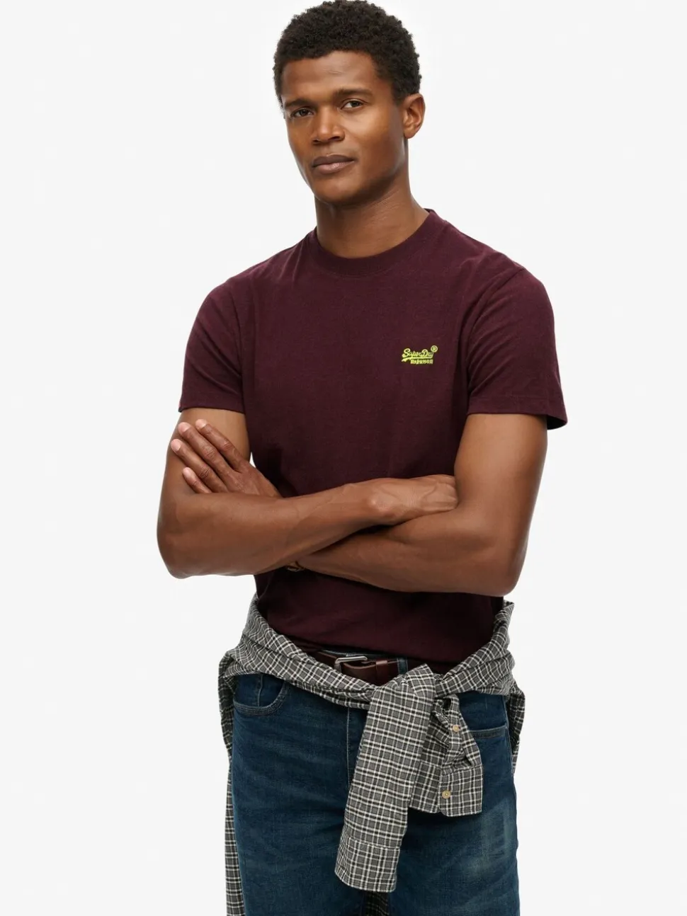Superdry Red Essential Short Sleeve Embroidered T-Shirt