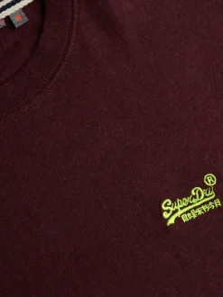 Superdry Red Essential Short Sleeve Embroidered T-Shirt