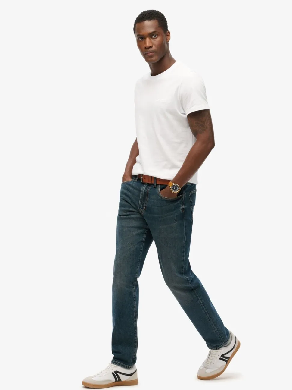 Superdry Viper Vintage Indigo Slim Vintage Straight Jeans