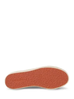 Superga 2790 Jaguar Print Canvas Trainers in Brown/Light Beige