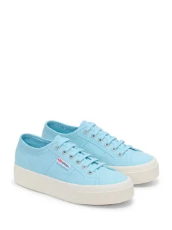 Superga 2740 Platform Canvas Purple Trainers