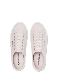 Superga White Canvas 2790 Flatform Trainers