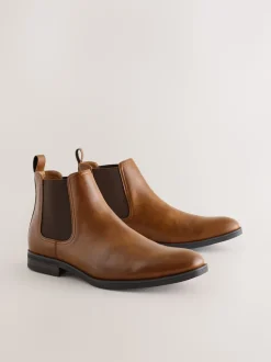 Tan Brown Chelsea Boots