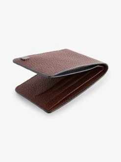 Tan Brown Grainy Leather Wallet