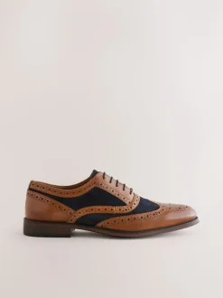 Tan Brown Heritage Brogue Shoes