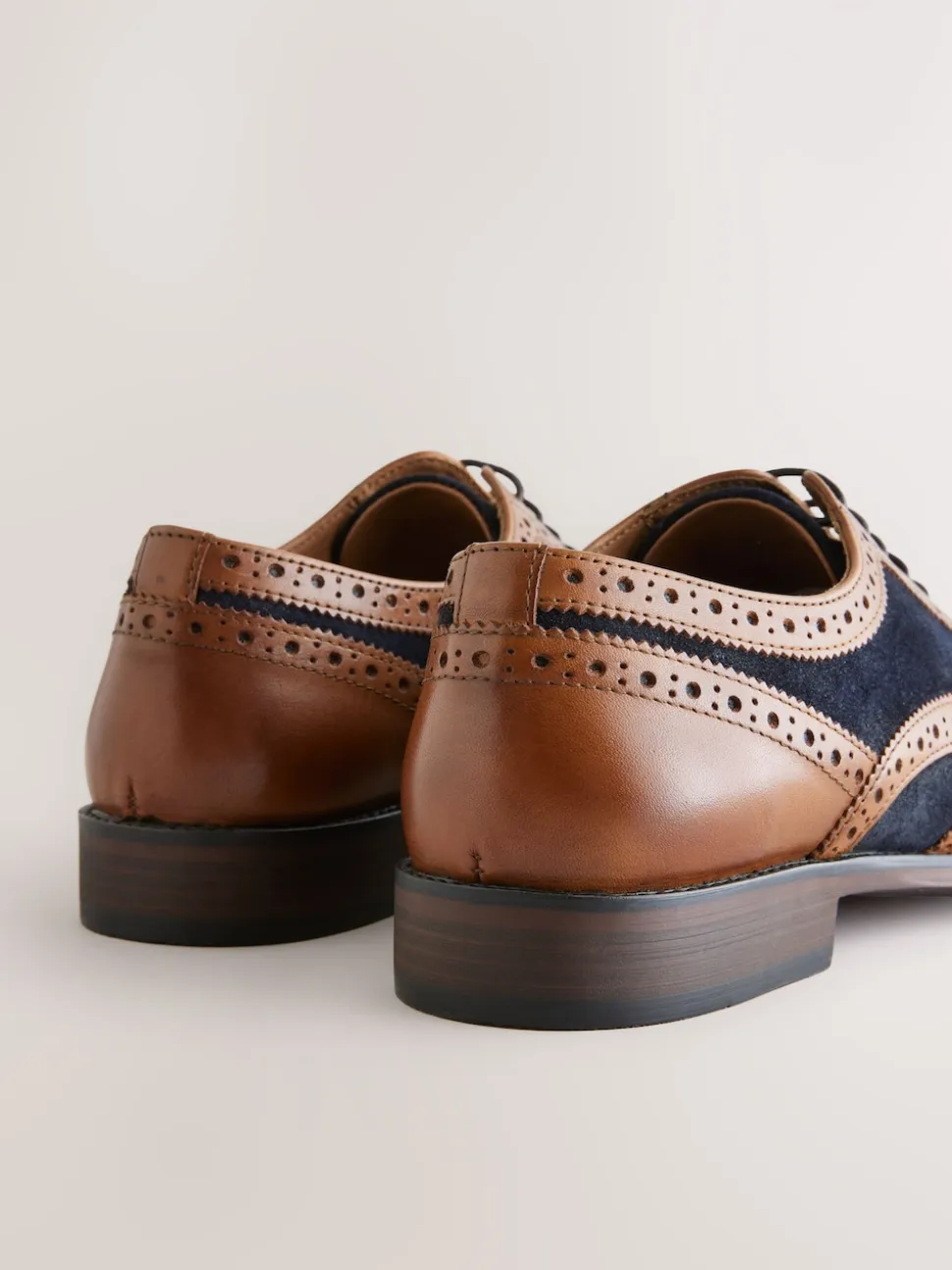 Tan Brown Heritage Brogue Shoes
