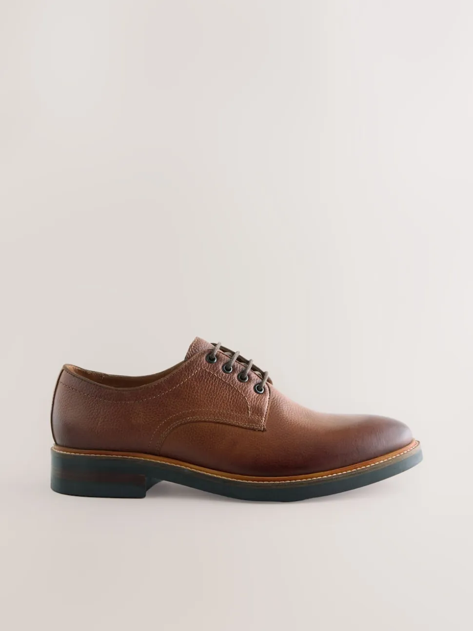 Tan Brown Heritage Derby Leather Shoes