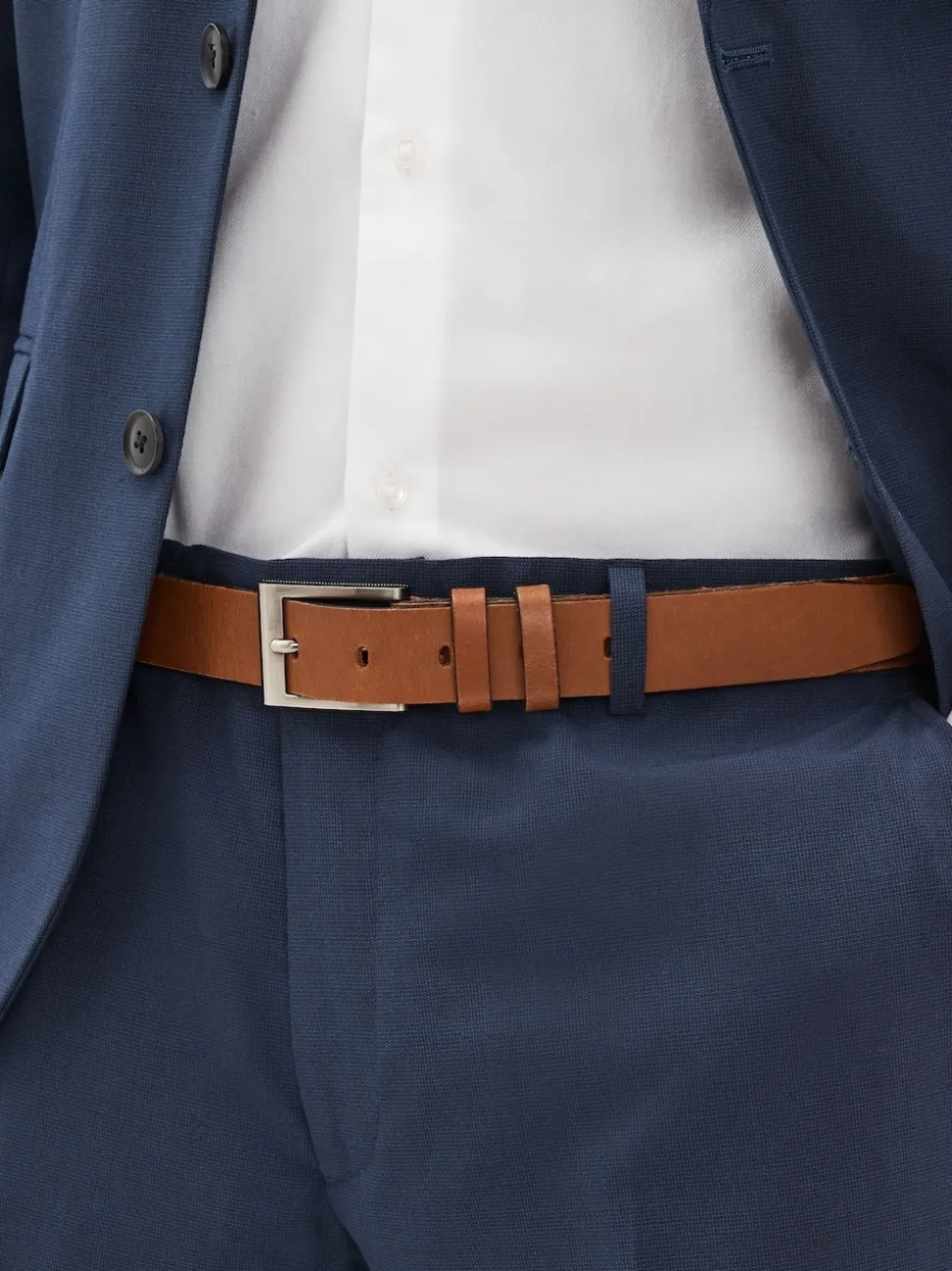 Tan Brown Leather Belt