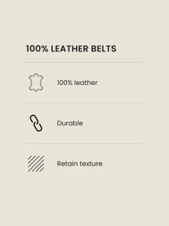 Tan Brown Leather Belt