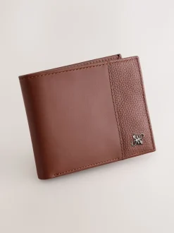 Tan Brown Leather Bifold Wallet