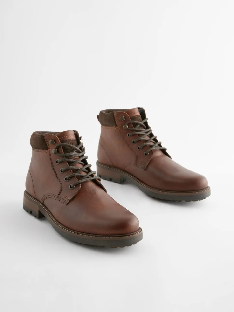 Tan Brown Leather Boots