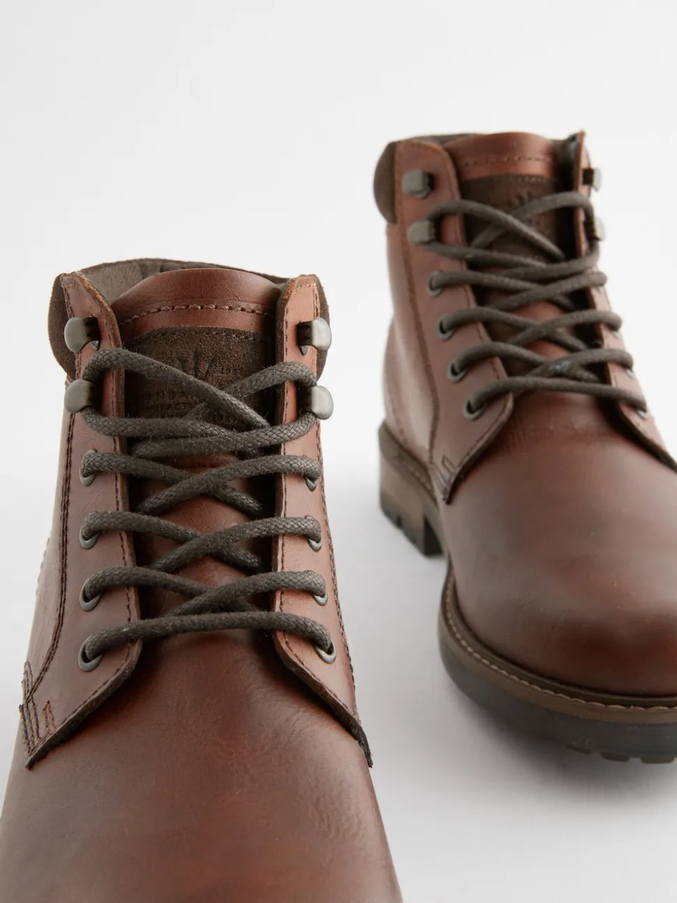Tan Brown Leather Boots
