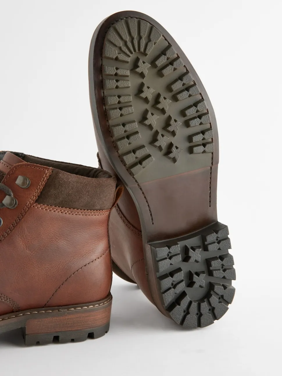 Tan Brown Leather Boots