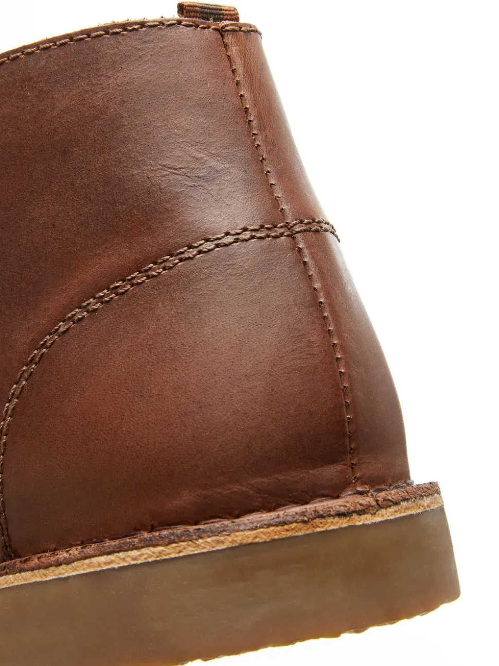 Tan Brown Leather Desert Boots
