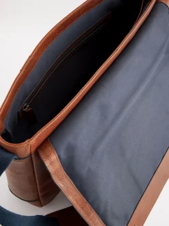 Tan Brown Messenger Bag