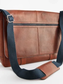 Tan Brown Messenger Bag
